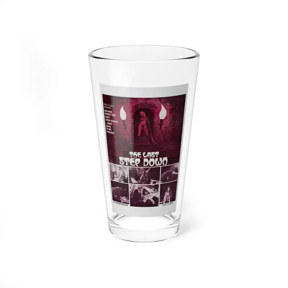 THE LAST STEP DOWN 1970 Movie Poster - Pint Glass 16oz 16oz - Go Mug Yourself