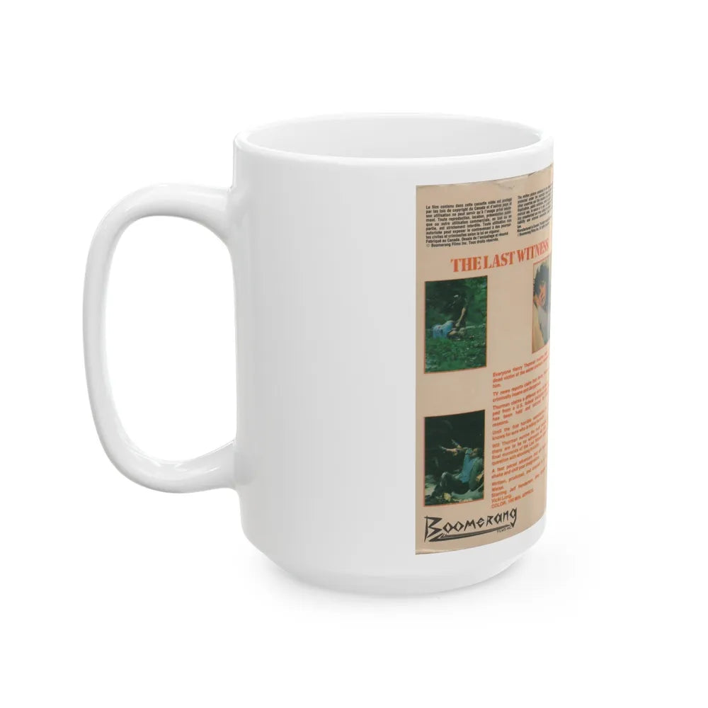 THE LAST WITNESS (VHS COVER) - White Coffee Mug-Go Mug Yourself