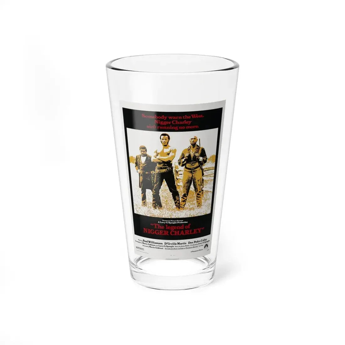 THE LEGEND OF NIGGER CHARLEY 1972 Movie Poster - Pint Glass 16oz 16oz - Go Mug Yourself