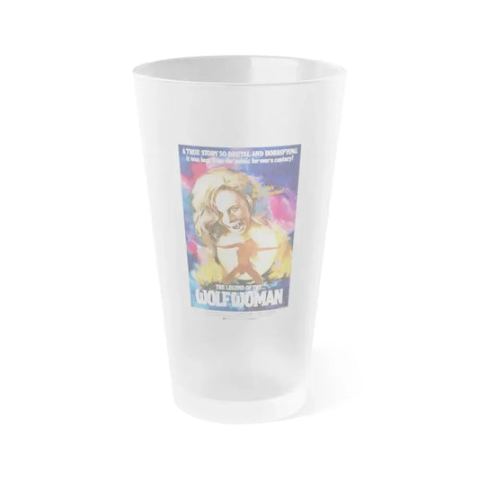 THE LEGEND OF THE WOLF WOMAN 1976 Movie Poster - Frosted Pint Glass 16oz 16oz Frosted - Go Mug Yourself