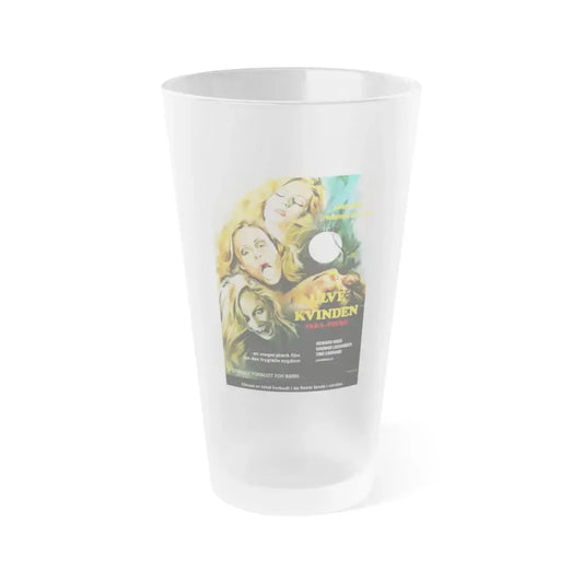 THE LEGEND OF THE WOLF WOMAN (DANISH) 1976 Movie Poster - Frosted Pint Glass 16oz 16oz Frosted - Go Mug Yourself