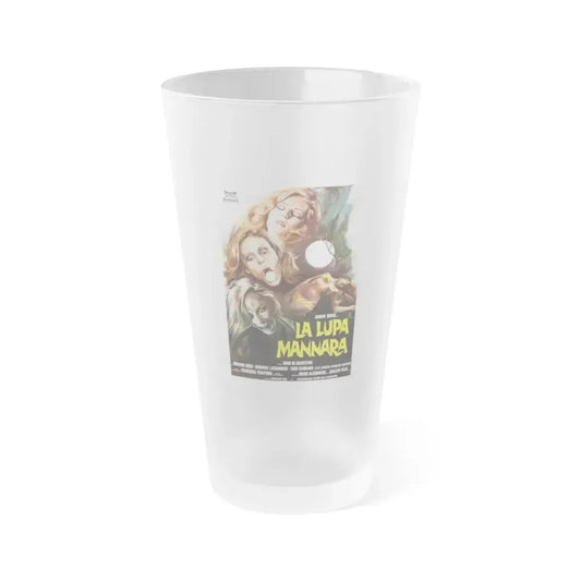 THE LEGEND OF THE WOLF WOMAN (ITALIAN) 2 1976 Movie Poster - Frosted Pint Glass 16oz 16oz Frosted - Go Mug Yourself