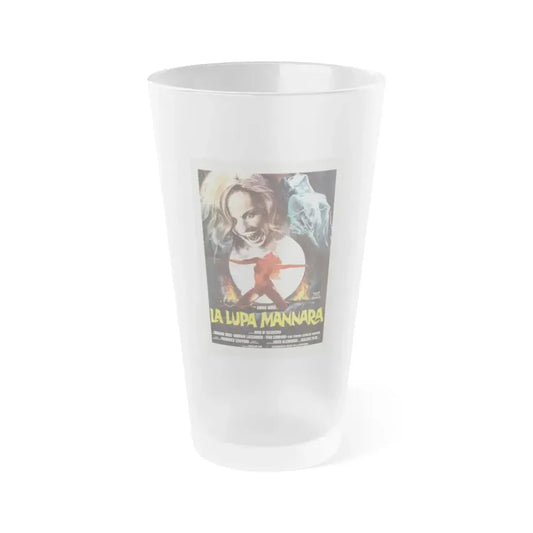 THE LEGEND OF THE WOLF WOMAN (ITALIAN) 3 1976 Movie Poster - Frosted Pint Glass 16oz 16oz Frosted - Go Mug Yourself