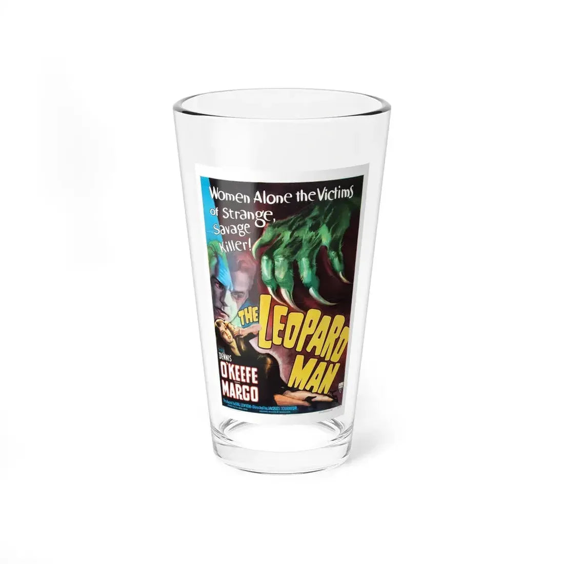 THE LEOPARD MAN 1943 Movie Poster - Pint Glass 16oz 16oz - Go Mug Yourself