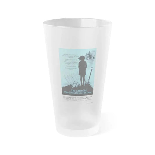 THE LITTLE GIRL WHO LIVES DOWN THE LANE 1976 Movie Poster - Frosted Pint Glass 16oz 16oz Frosted - Go Mug Yourself