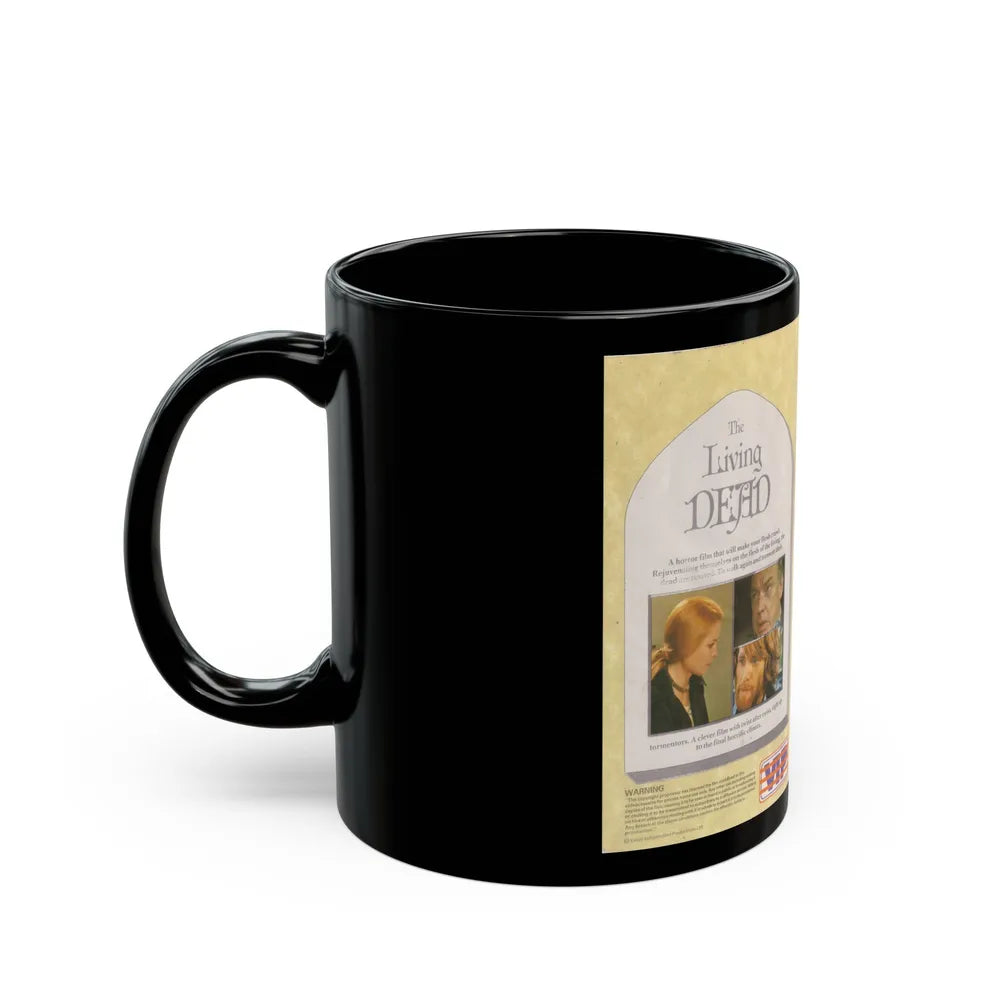 THE LIVING DEAD (VHS COVER) - Black Coffee Mug-Go Mug Yourself