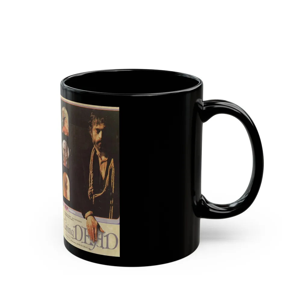 THE LIVING DEAD (VHS COVER) - Black Coffee Mug-Go Mug Yourself