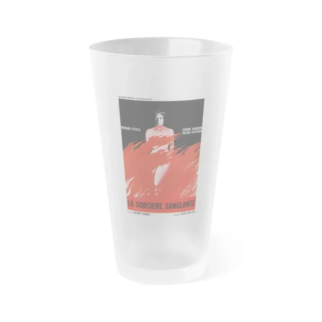 THE LONG HAIR OF DEATH 1964 Movie Poster - Frosted Pint Glass 16oz 16oz Frosted - Go Mug Yourself