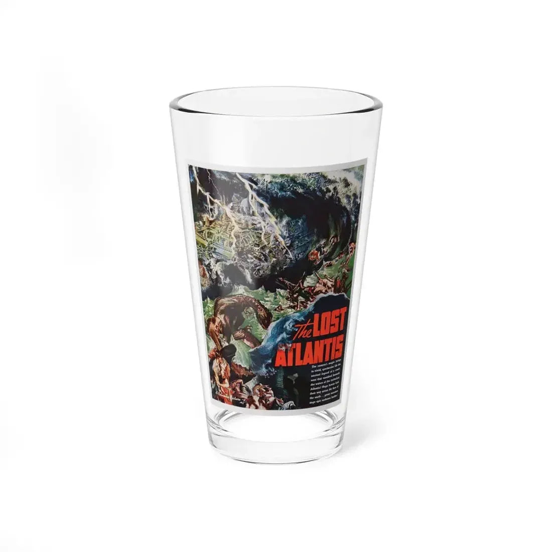 THE LOST ATLANTIS (UNPRODUCED) Movie Poster - Pint Glass 16oz 16oz - Go Mug Yourself
