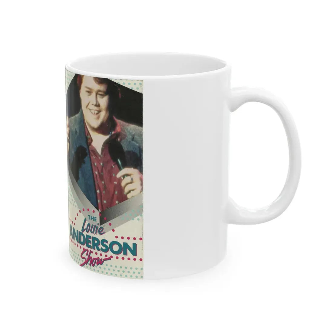 THE LOUIE ANDERSON SHOW (VHS COVER) - White Coffee Mug - Go Mug Yourself