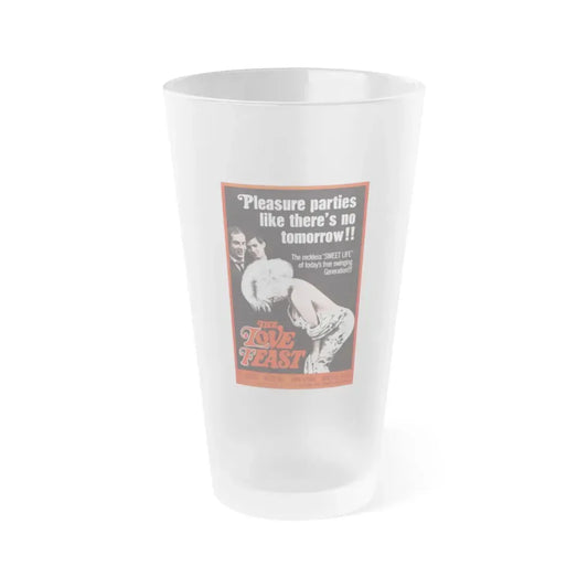 THE LOVE FEAST 1969 Movie Poster - Frosted Pint Glass 16oz 16oz Frosted - Go Mug Yourself