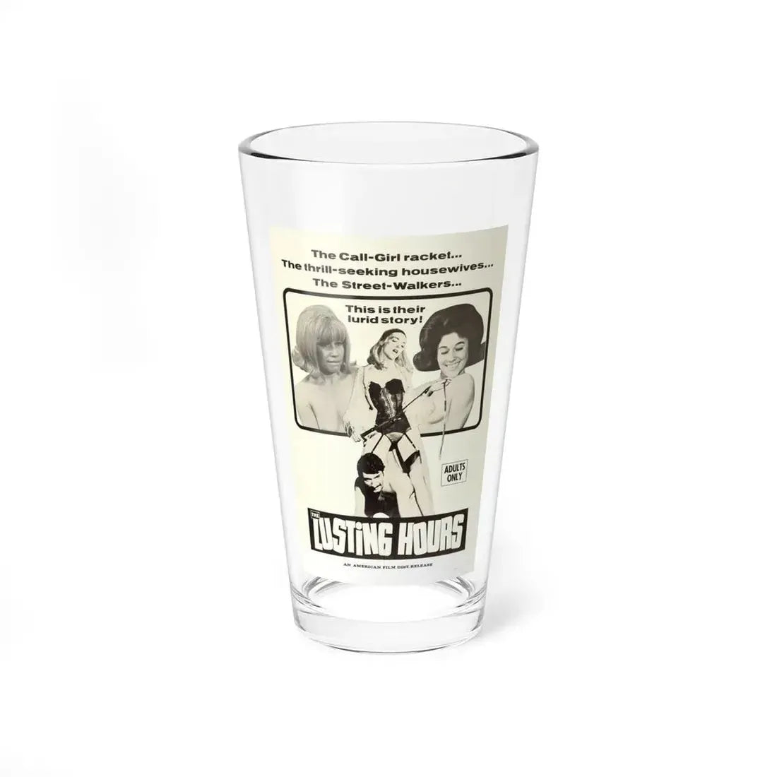 THE LUSTING HOURS 1967 Movie Poster - Pint Glass 16oz 16oz - Go Mug Yourself