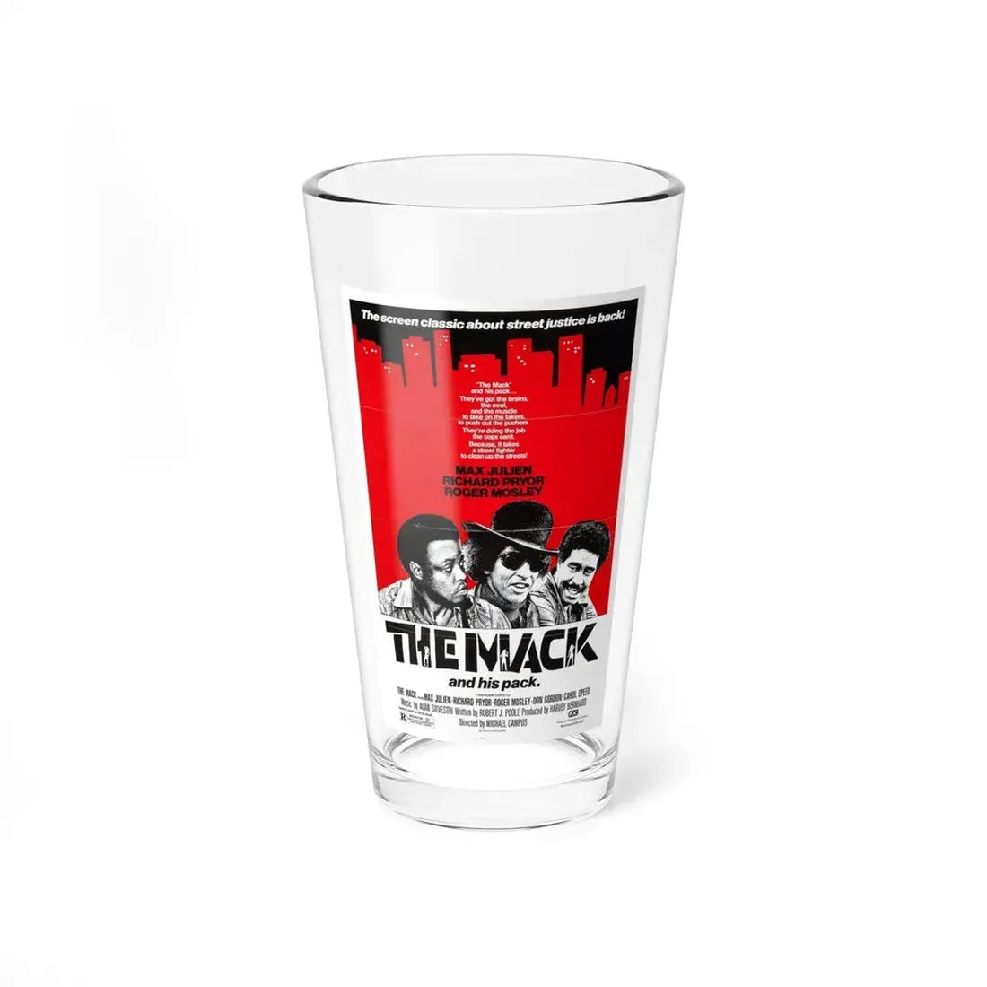THE MACK (3) 1973 Movie Poster - Pint Glass 16oz 16oz - Go Mug Yourself