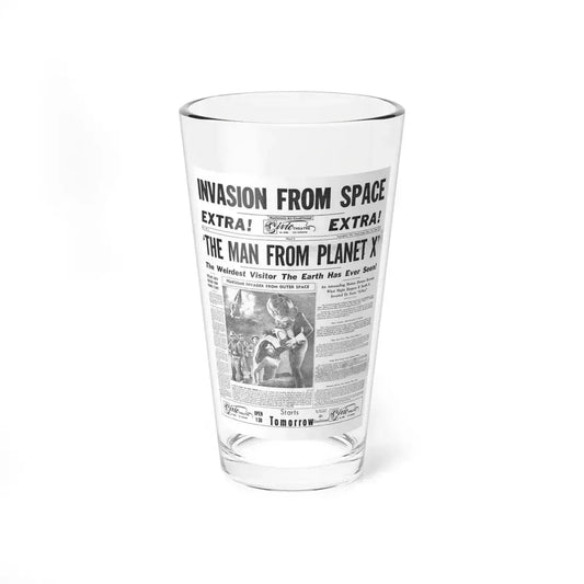 THE MAN FROM PLANET X (TEASER) 1951 Movie Poster - Pint Glass 16oz 16oz - Go Mug Yourself
