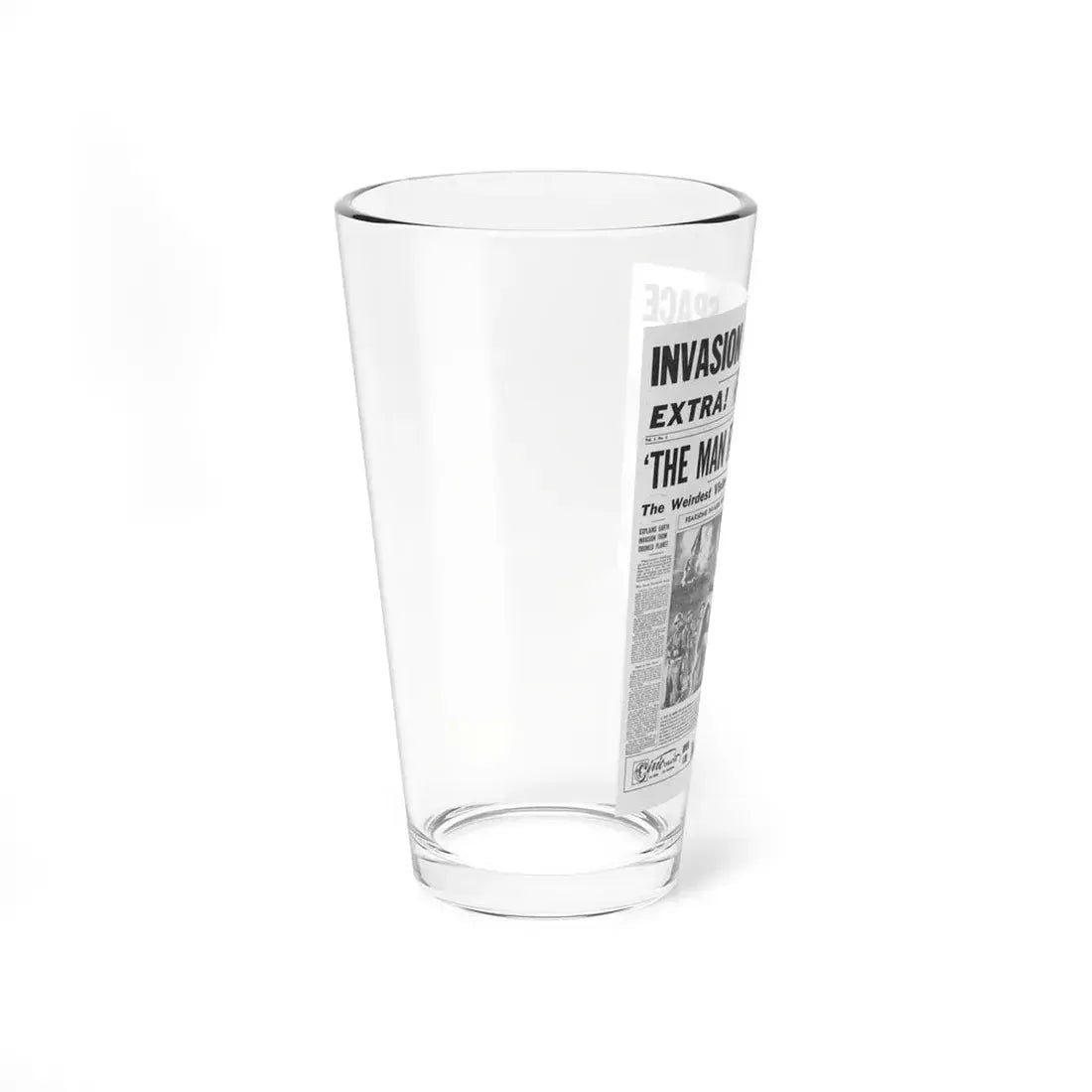THE MAN FROM PLANET X (TEASER) 1951 Movie Poster - Pint Glass 16oz - Go Mug Yourself