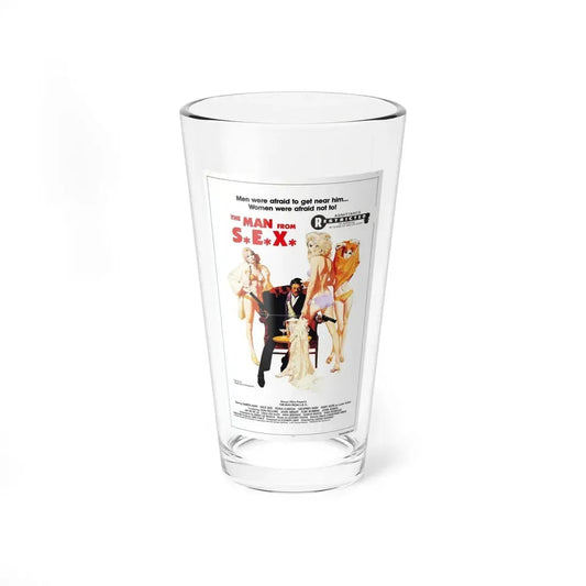 THE MAN FROM SEX 1979 Movie Poster - Pint Glass 16oz 16oz - Go Mug Yourself