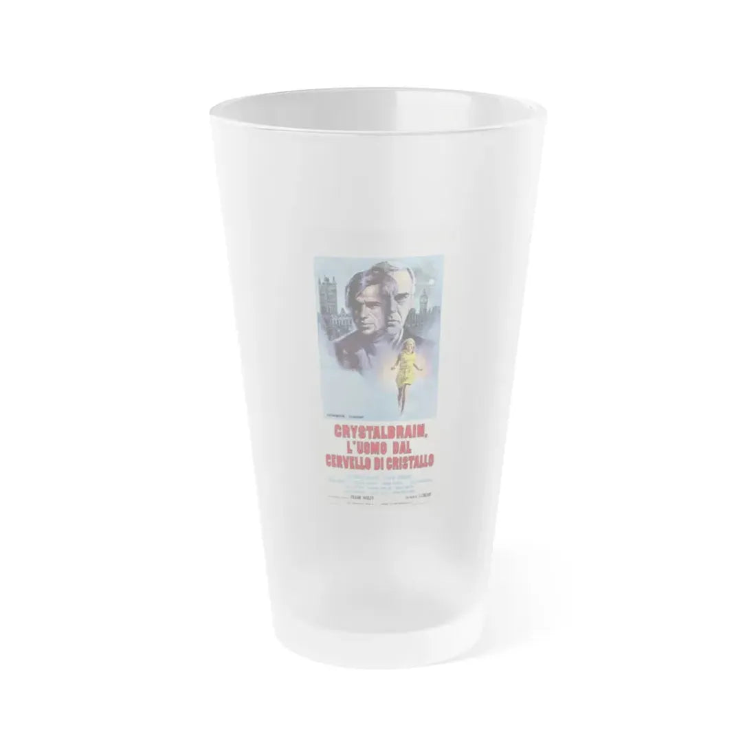 THE MAN WHO LIVED TWICE 1936 Movie Poster - Frosted Pint Glass 16oz Default Title - Go Mug Yourself