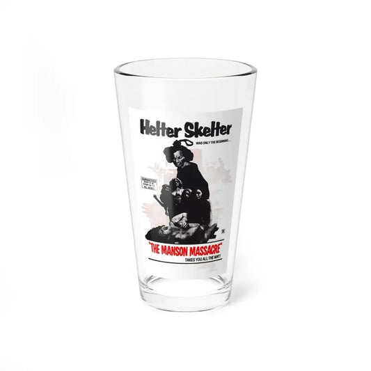 THE MANSON MASSACRE (THE CULT) 1971 Movie Poster - Pint Glass 16oz 16oz - Go Mug Yourself