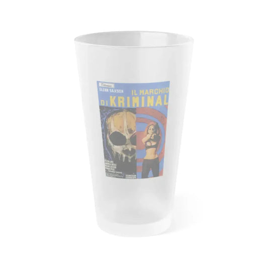 THE MARK OF KRIMINAL 1968 Movie Poster - Frosted Pint Glass 16oz 16oz Frosted - Go Mug Yourself