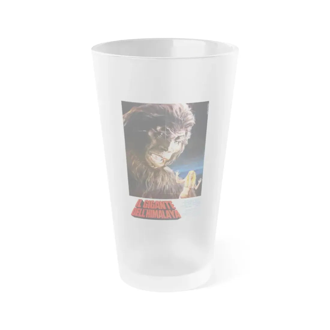 THE MIGHTY PEKING MAN 1977 Movie Poster - Frosted Pint Glass 16oz 16oz Frosted - Go Mug Yourself