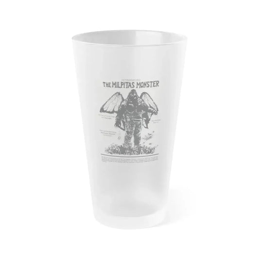 THE MILPITAS MONSTER 1976 Movie Poster - Frosted Pint Glass 16oz 16oz Frosted - Go Mug Yourself