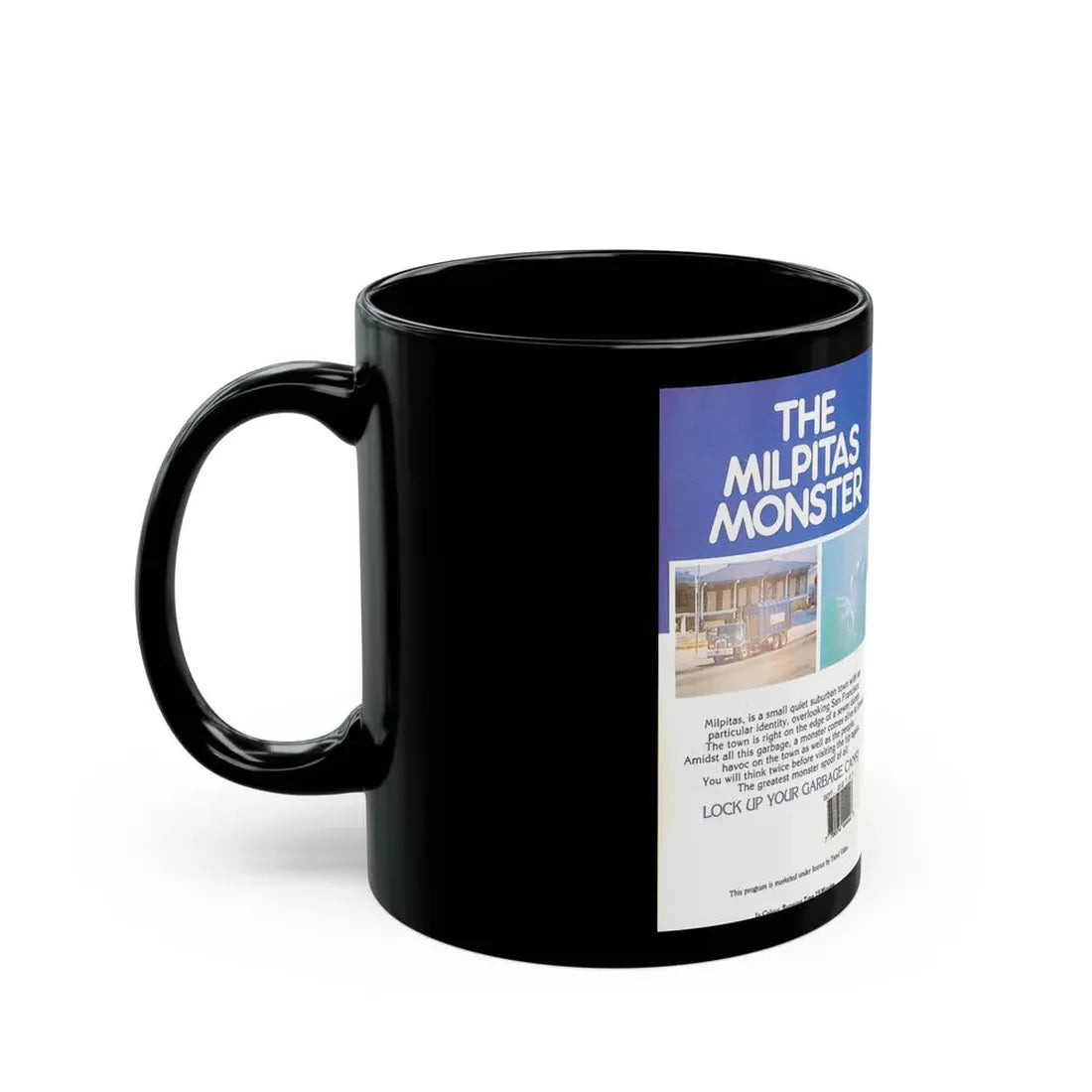 THE MILPITAS MONSTER (VHS COVER) - Black Coffee Mug - Go Mug Yourself