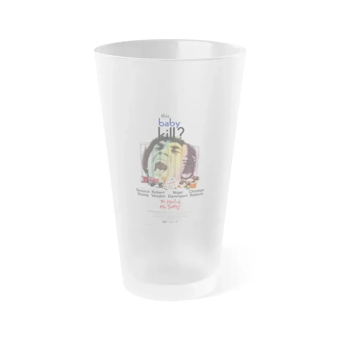 THE MIND OF MR SOAMES 1970 Movie Poster - Frosted Pint Glass 16oz 16oz Frosted - Go Mug Yourself