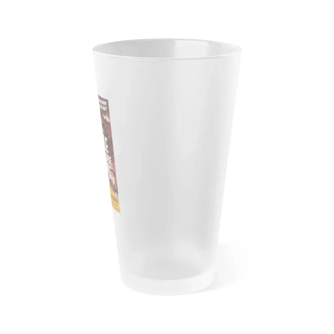 THE MOLE PEOPLE 1956 Movie Poster - Frosted Pint Glass 16oz - Go Mug Yourself