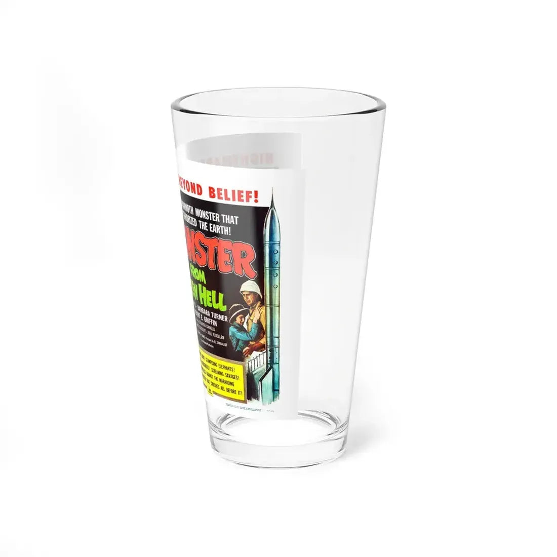 THE MONSTER FROM GREEN HELL 1957 Movie Poster - Pint Glass 16oz - Go Mug Yourself