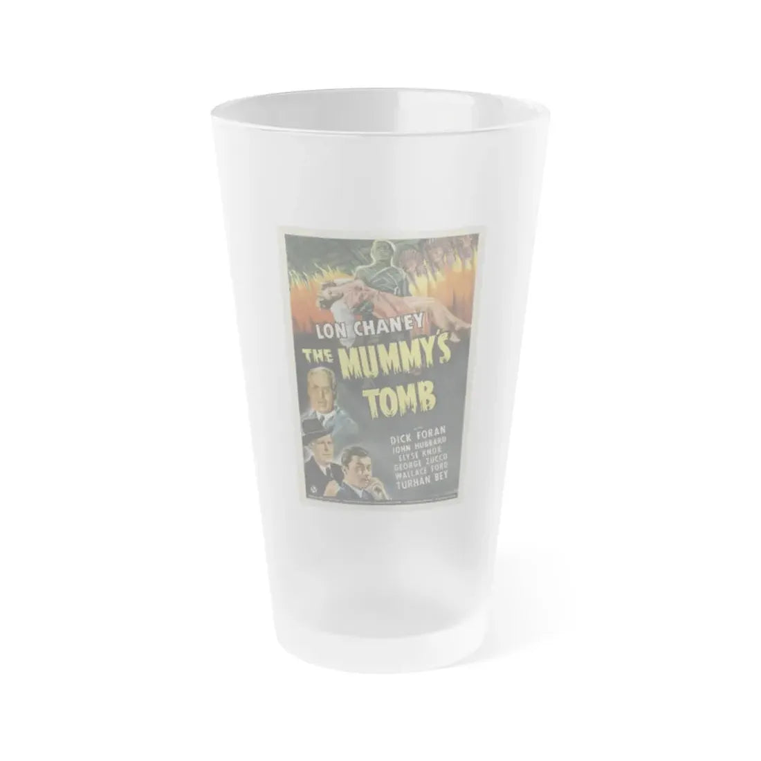 THE MUMMY'S TOMB 1942 Movie Poster - Frosted Pint Glass 16oz Default Title - Go Mug Yourself