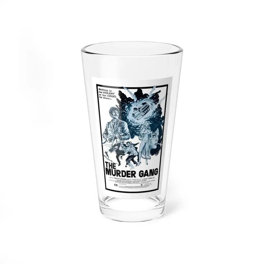 THE MURDER GANG (THE BLACK HEAT) 1976 Movie Poster - Pint Glass 16oz 16oz - Go Mug Yourself