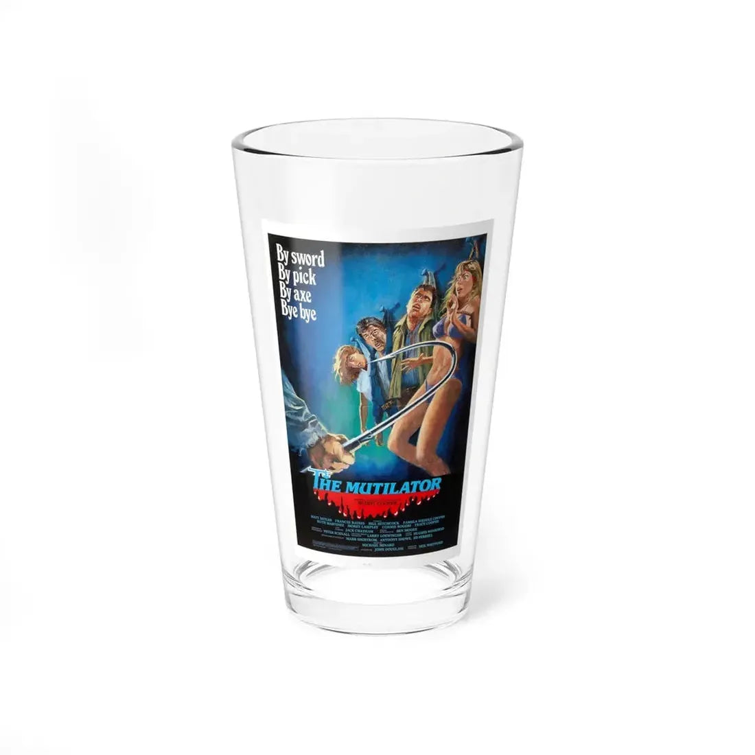 THE MUTILATOR 1984 Movie Poster - Pint Glass 16oz 16oz - Go Mug Yourself