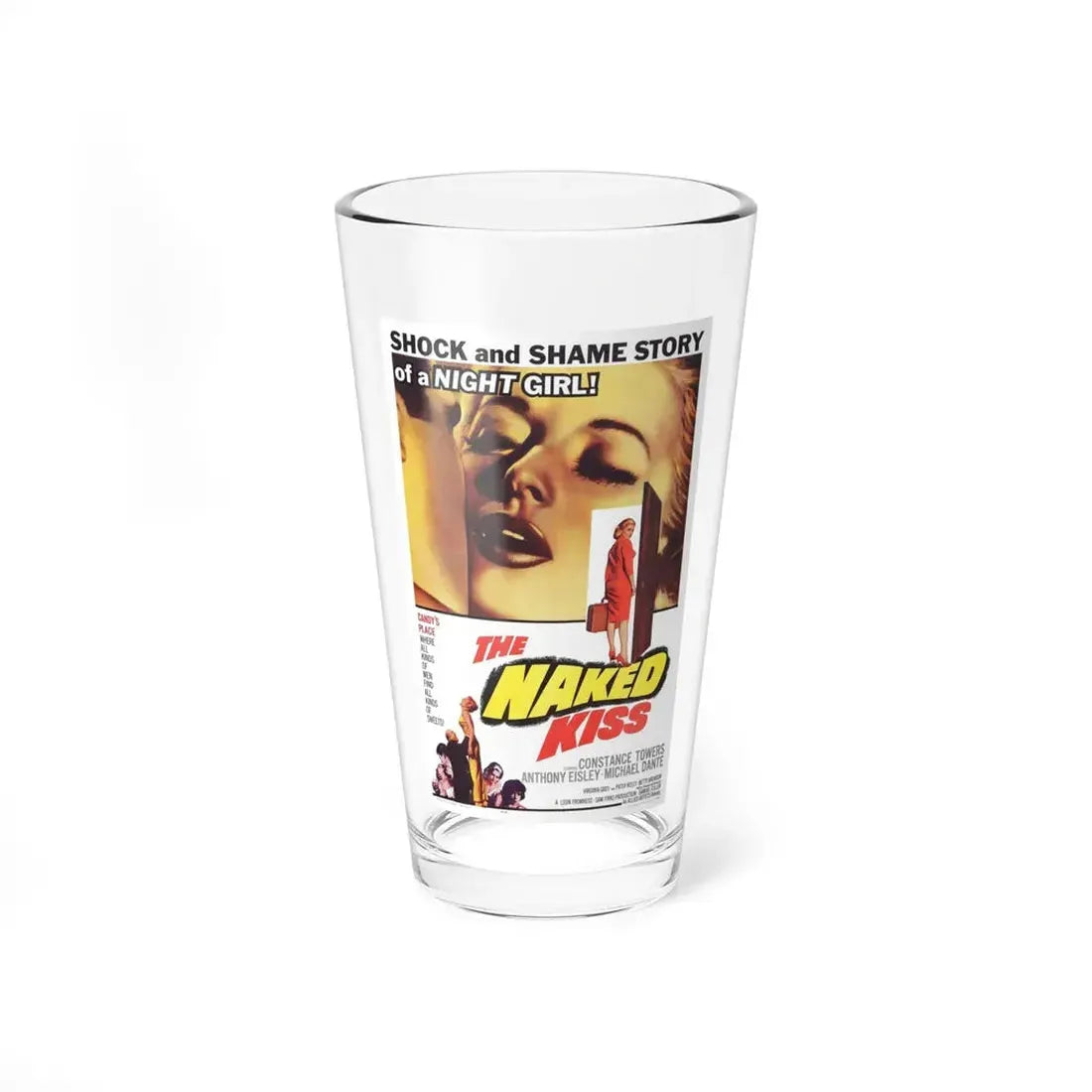 THE NAKED KISS 1964 Movie Poster - Pint Glass 16oz 16oz - Go Mug Yourself