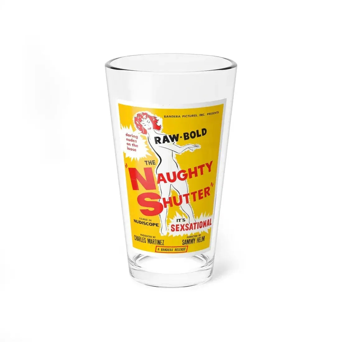 THE NAUGHTY SHUTTER 1963 Movie Poster - Pint Glass 16oz 16oz - Go Mug Yourself