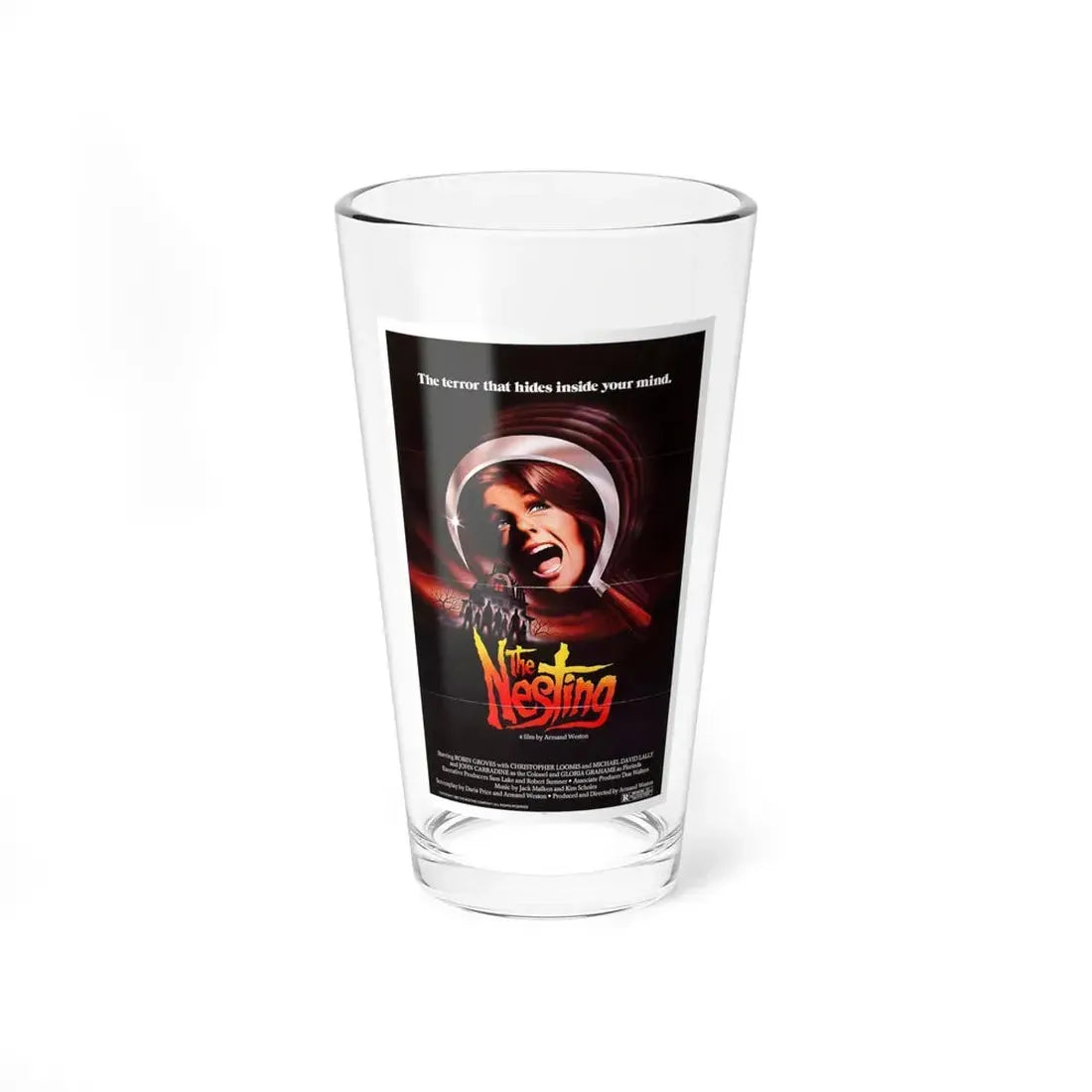 THE NESTING 1981 Movie Poster - Pint Glass 16oz 16oz - Go Mug Yourself