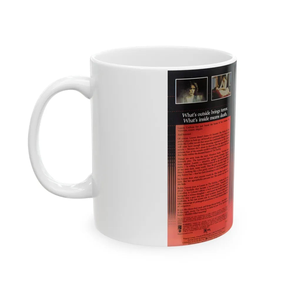 THE NESTING CLAMSHELL (VHS COVER) - White Coffee Mug-Go Mug Yourself