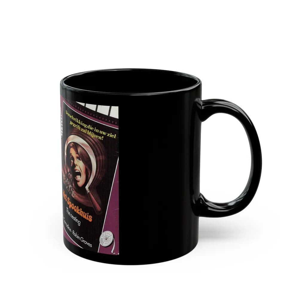 THE NESTING GERMAN (VHS COVER) - Black Coffee Mug-Go Mug Yourself