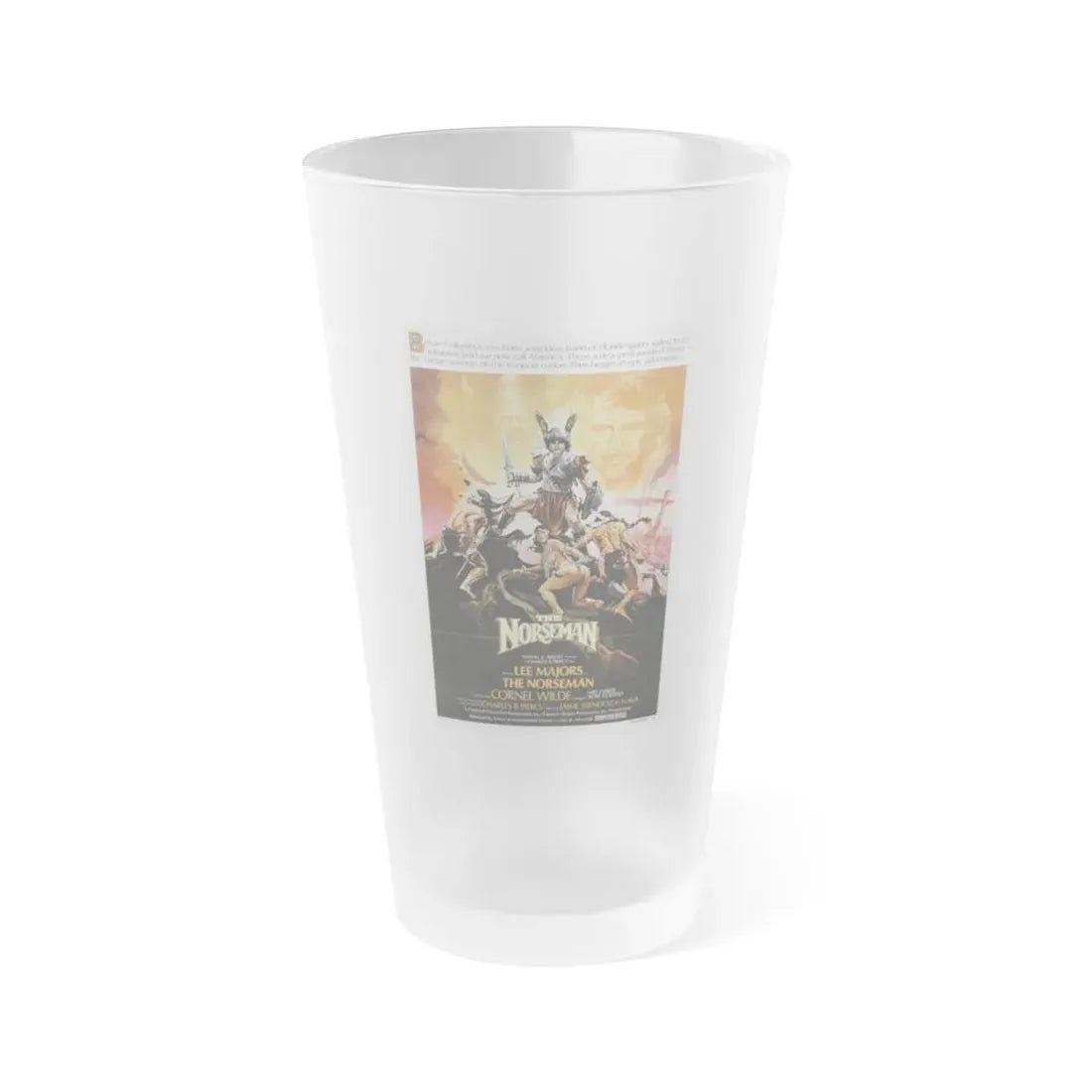 THE NORSEMAN 1978 Movie Poster - Frosted Pint Glass 16oz Default Title - Go Mug Yourself