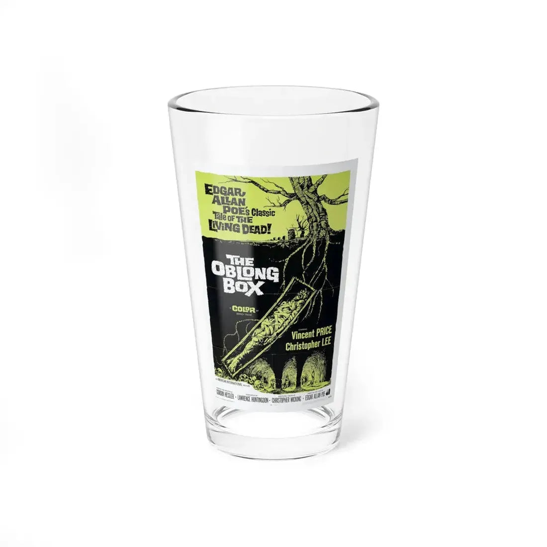 THE OBLONG BOX 1969 Movie Poster - Pint Glass 16oz 16oz - Go Mug Yourself