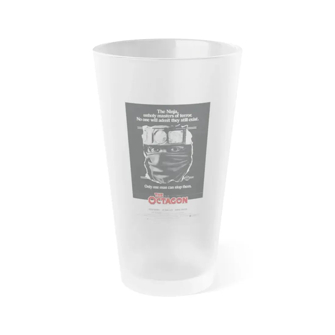 THE OCTAGON 1980 Movie Poster - Frosted Pint Glass 16oz 16oz Frosted - Go Mug Yourself