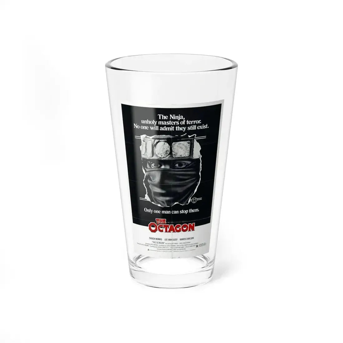 THE OCTAGON 1980 Movie Poster - Pint Glass 16oz 16oz - Go Mug Yourself
