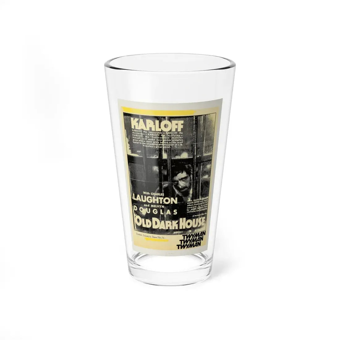 THE OLD DARK HOUSE 1932 Movie Poster - Pint Glass 16oz 16oz - Go Mug Yourself