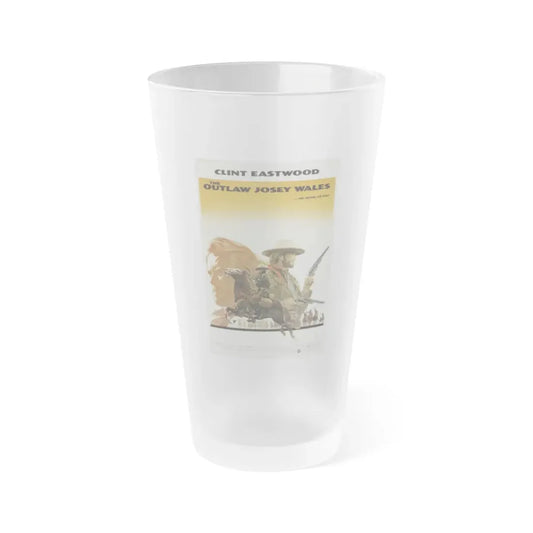 THE OUTLAW JOSEY WALES 1976 Movie Poster - Frosted Pint Glass 16oz Default Title - Go Mug Yourself