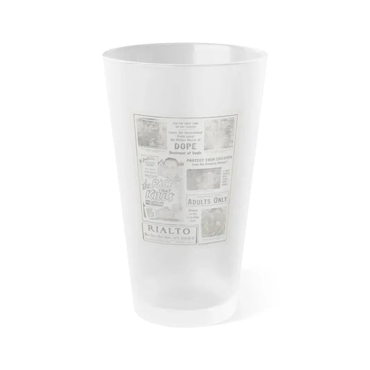 THE PACE THAT KILLS (COCAINE) 3 1935 Movie Poster - Frosted Pint Glass 16oz Default Title - Go Mug Yourself