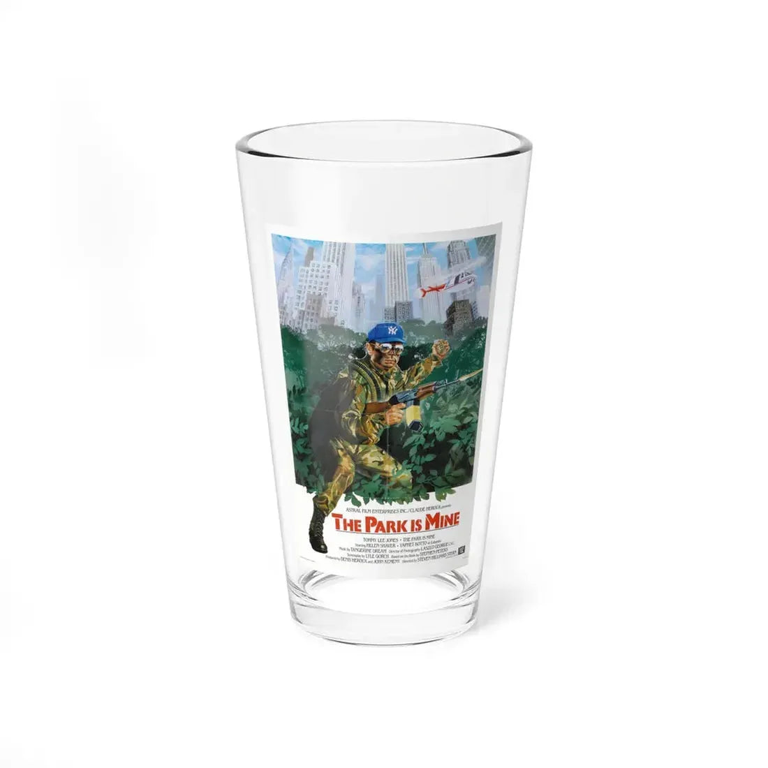 THE PARK IS MINE 1985 Movie Poster - Pint Glass 16oz 16oz - Go Mug Yourself