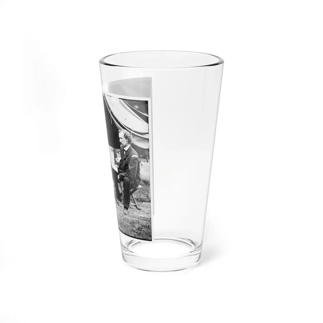 The Peninsula, Va. Lt. George A. Custer With Dog (U.S. Civil War) Pint Glass 16oz - Go Mug Yourself