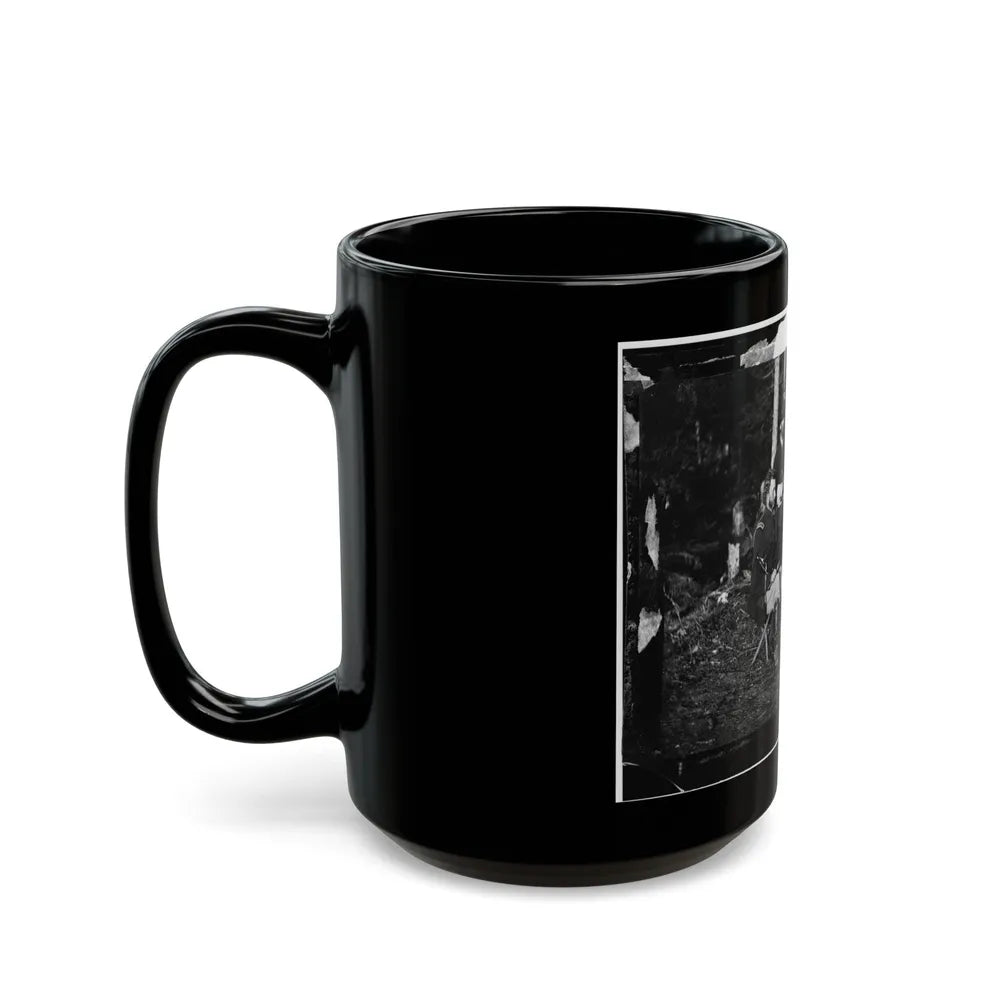 The Peninsula, Va. Lts. George A. Custer, Nicolas Bowen, And William G. Jones (U.S. Civil War) Black Coffee Mug-Go Mug Yourself