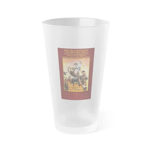 THE PEOPLE THAT TIME FORGOT 1977 Movie Poster - Frosted Pint Glass 16oz 16oz Frosted - Go Mug Yourself