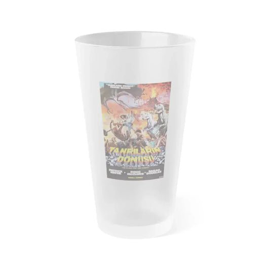 THE PEOPLE THAT TIME FORGOT (TURKEY) 1977 Movie Poster - Frosted Pint Glass 16oz 16oz Frosted - Go Mug Yourself