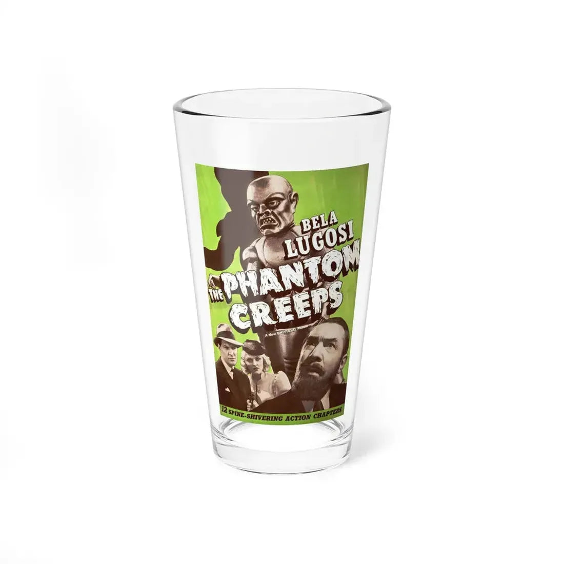 THE PHANTOM CREEPS 1939 Movie Poster - Pint Glass 16oz 16oz - Go Mug Yourself